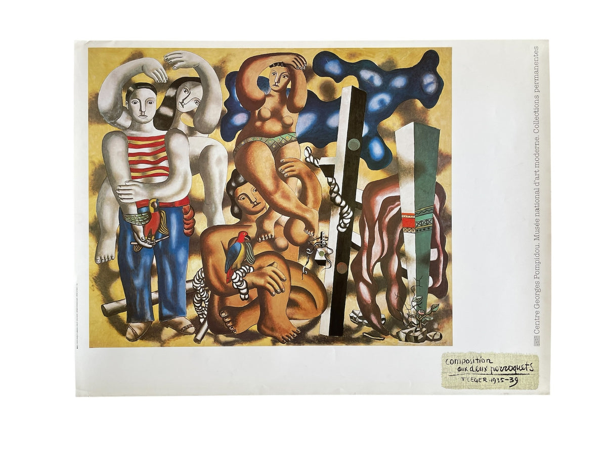 Composition aux deux perroquets / FERNAND LEGER