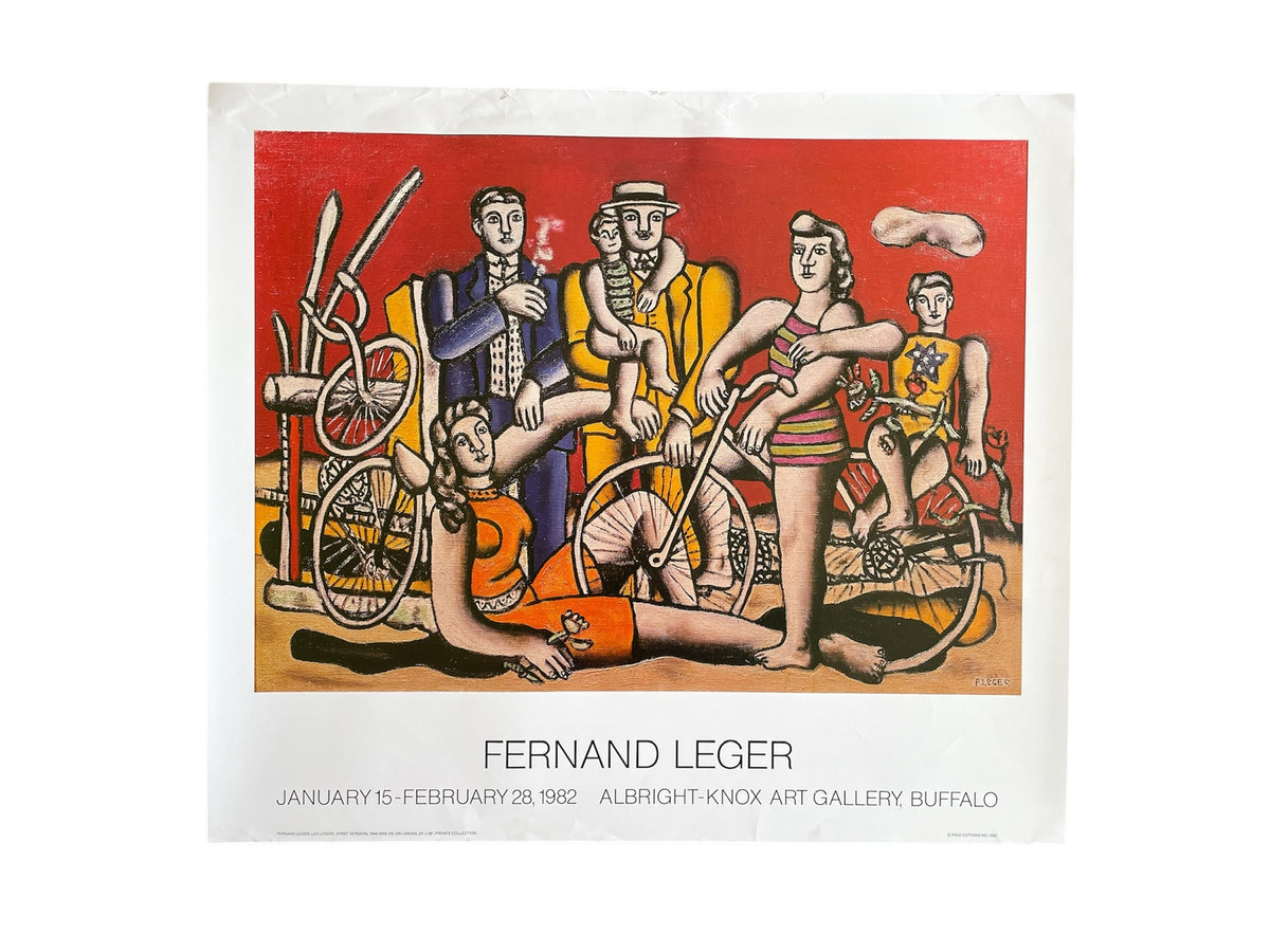 Les Loisirs sur fond rouge / FERNAND LEGER