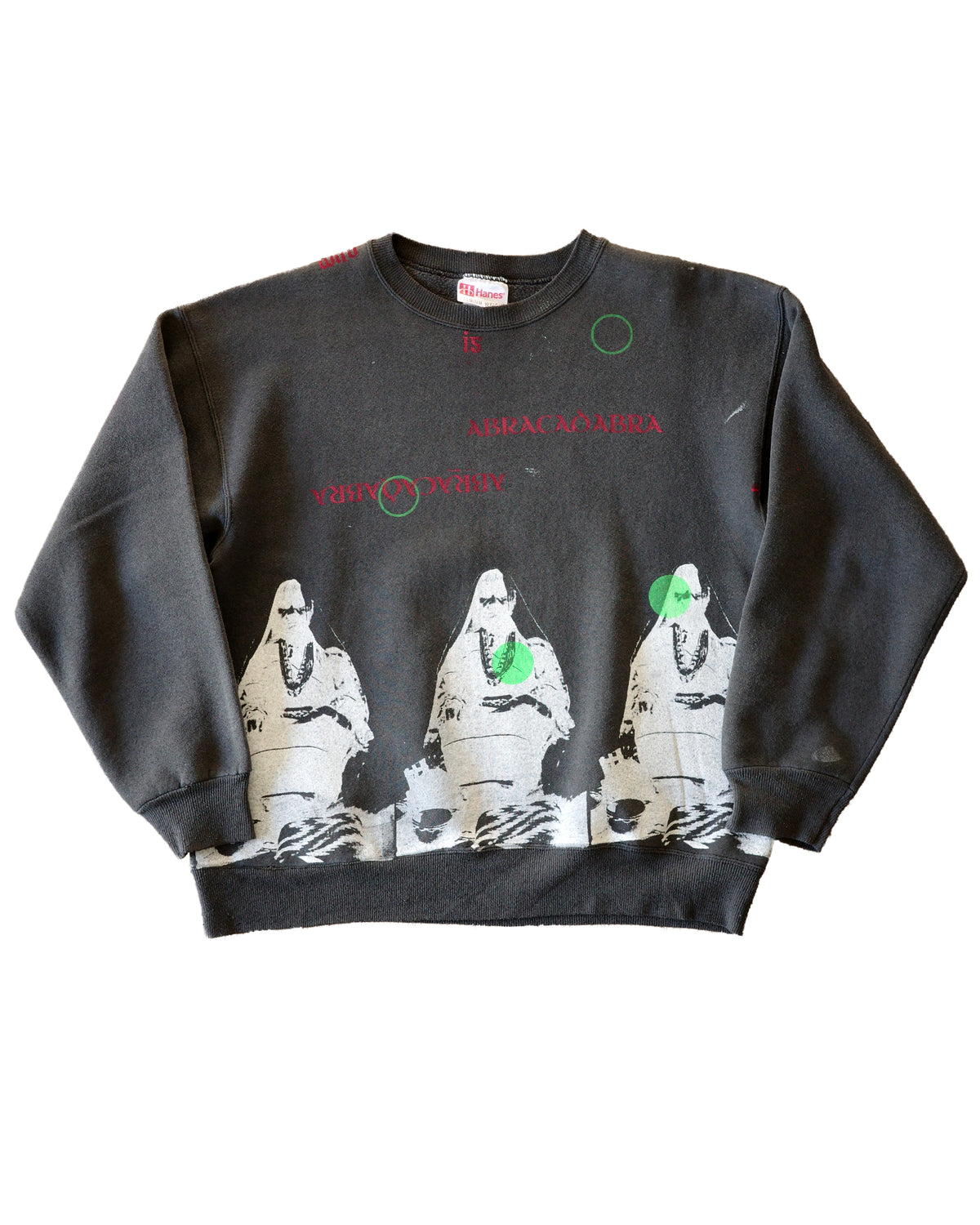90s Hand-Screen-Printed Sweatshirt 122