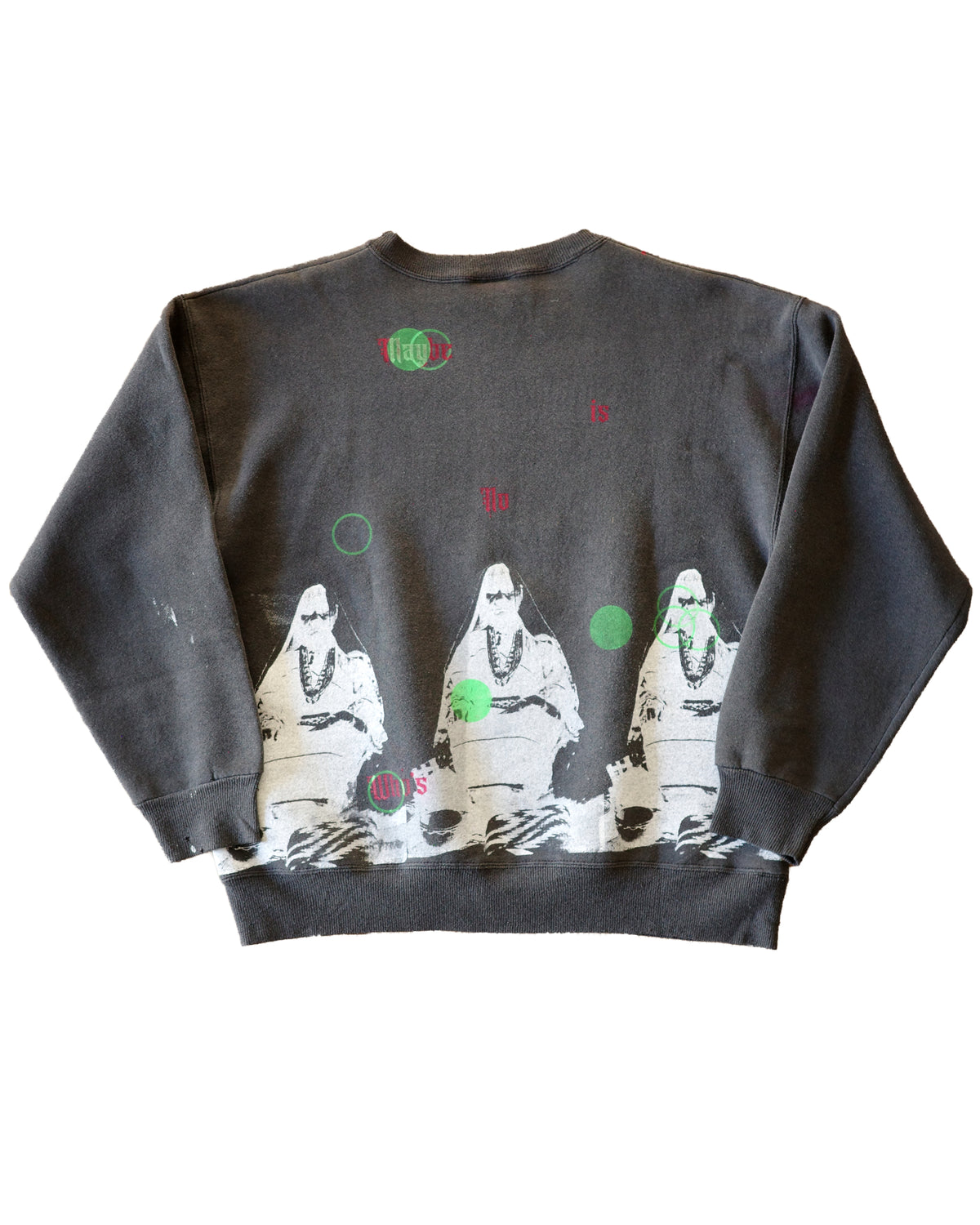 90s Hand-Screen-Printed Sweatshirt 122