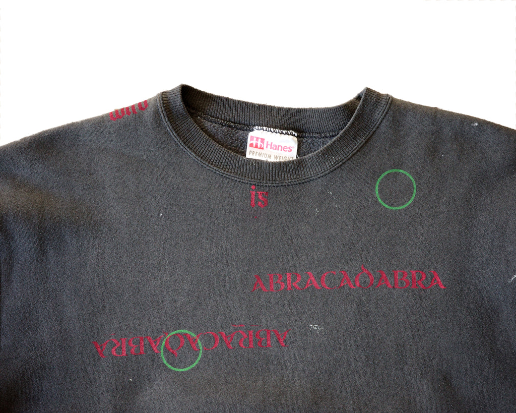 90s Hand-Screen-Printed Sweatshirt 122