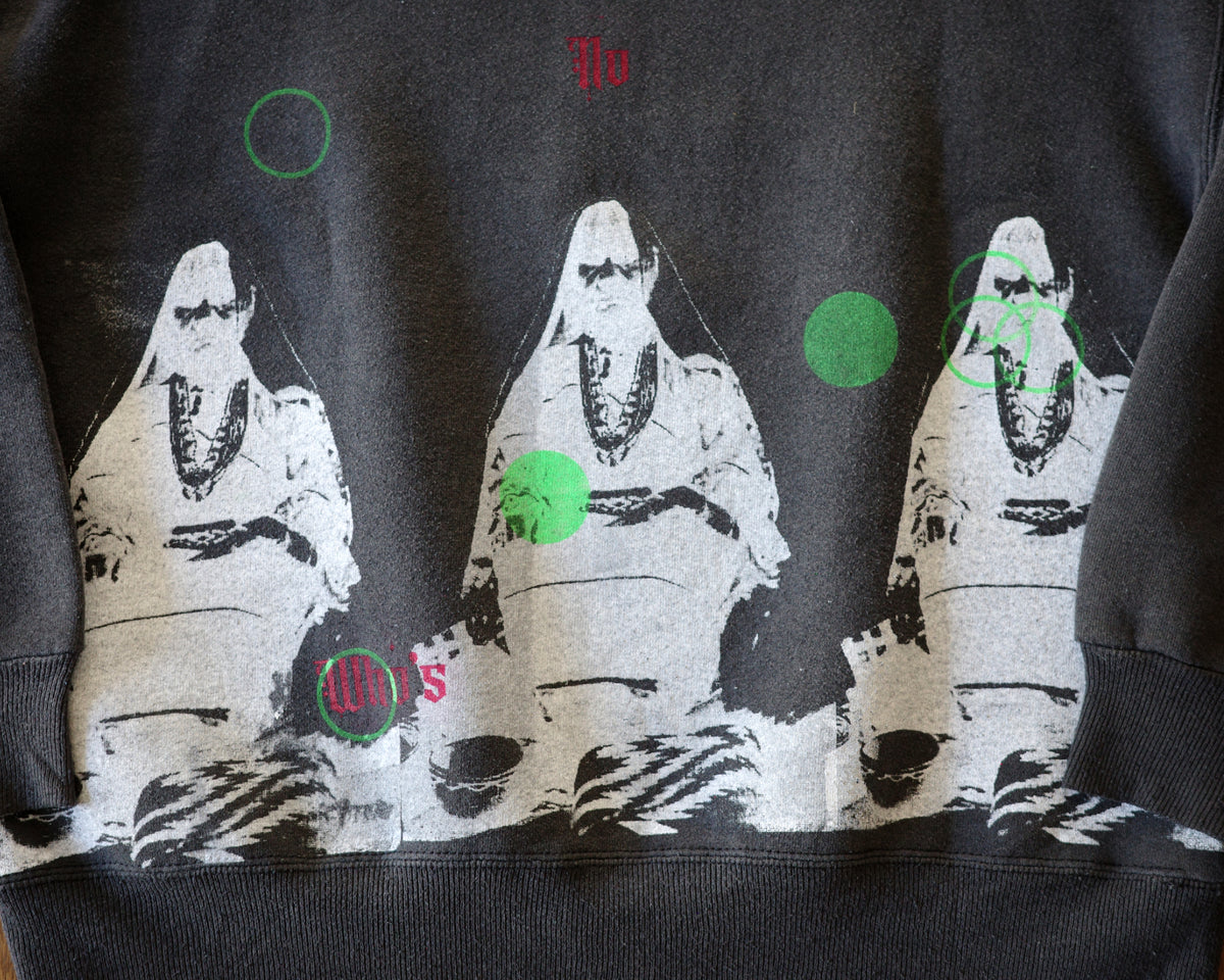 90s Hand-Screen-Printed Sweatshirt 122