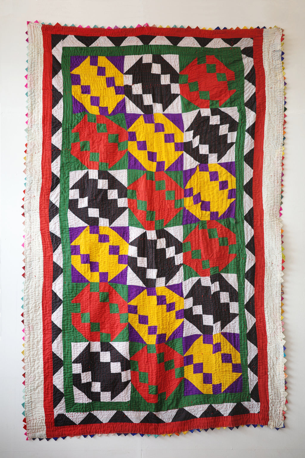 Hand-stitched Ralli Quilt #102