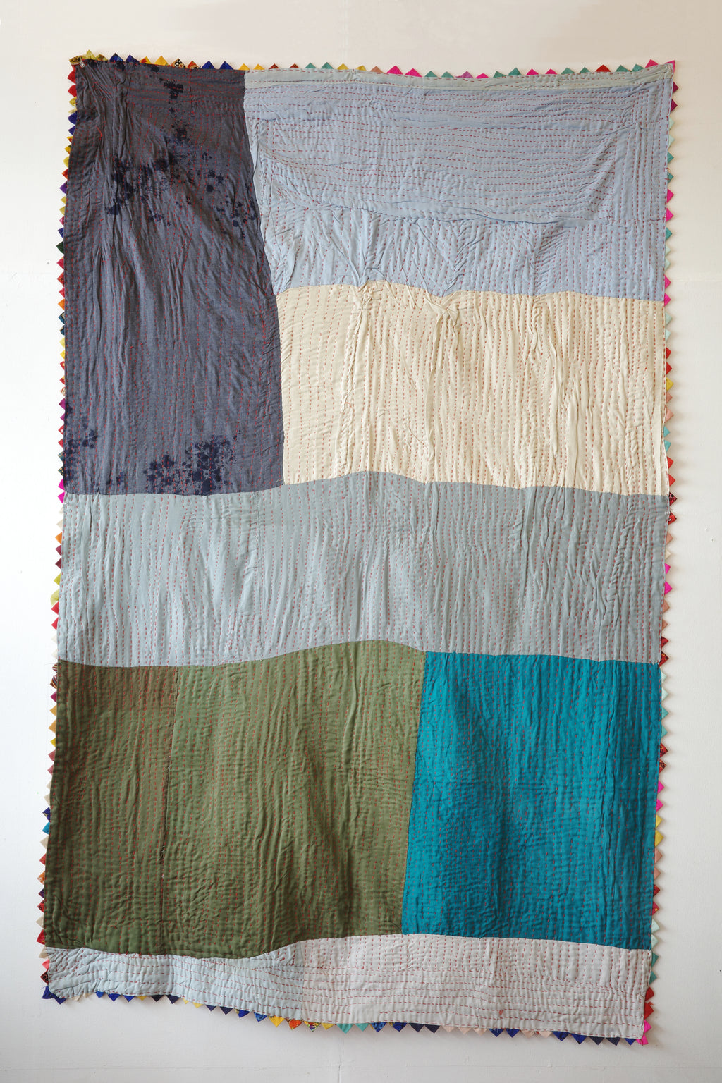 Hand-stitched Ralli Quilt #102