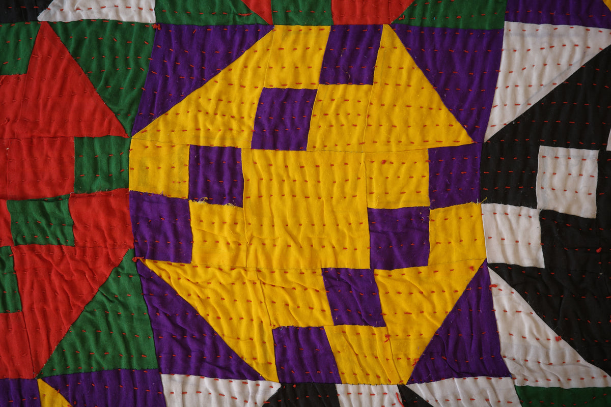 Hand-stitched Ralli Quilt #102