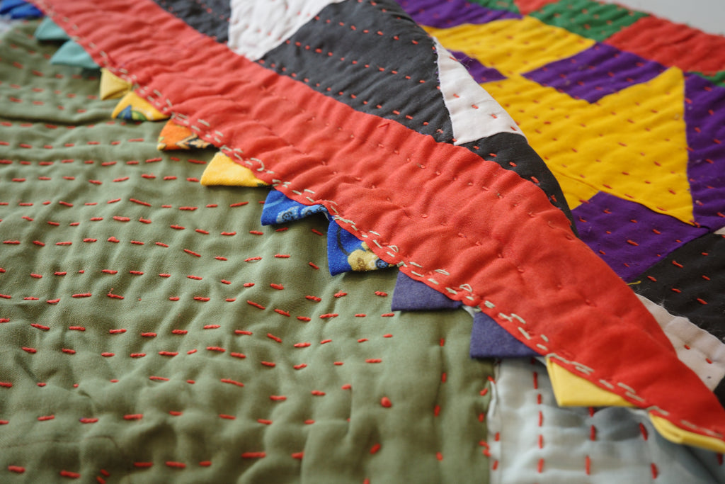 Hand-stitched Ralli Quilt #102