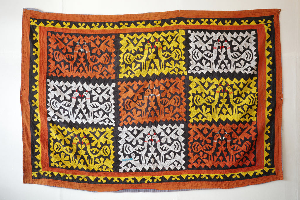 Hand-stitched Ralli Quilt #104