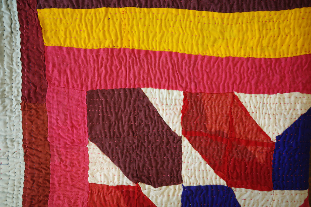 Hand-stitched Ralli Quilt #105