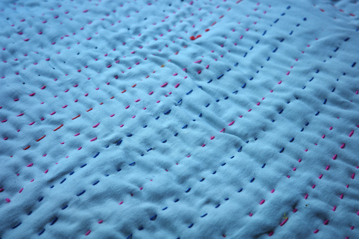 Hand-stitched Ralli Quilt #105