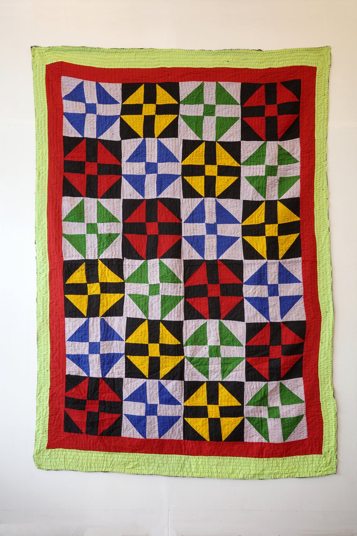 Hand-stitched Ralli Quilt #106