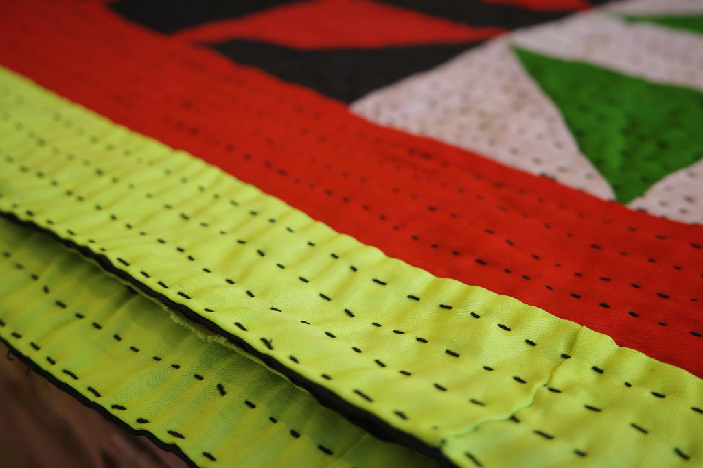Hand-stitched Ralli Quilt #106