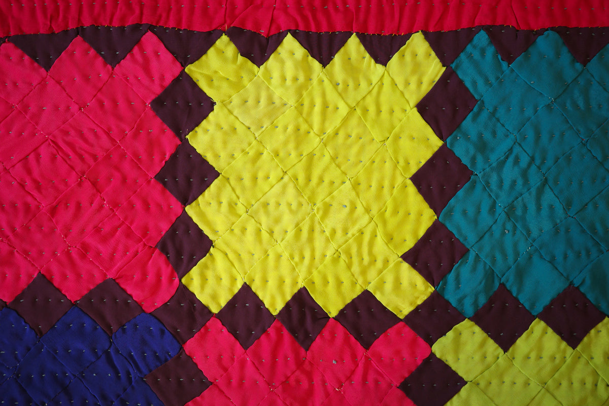Hand-stitched Ralli Quilt #107