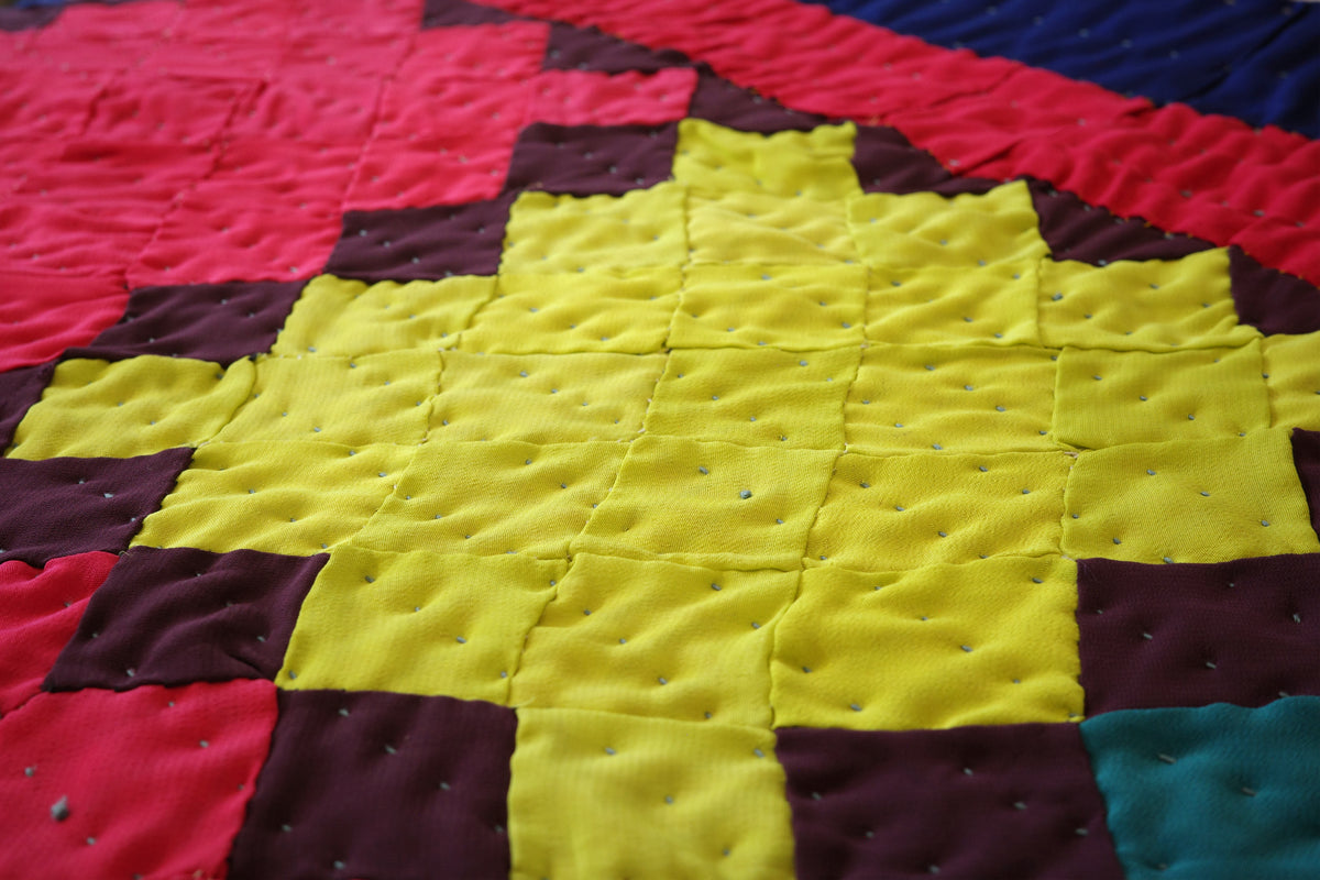 Hand-stitched Ralli Quilt #107