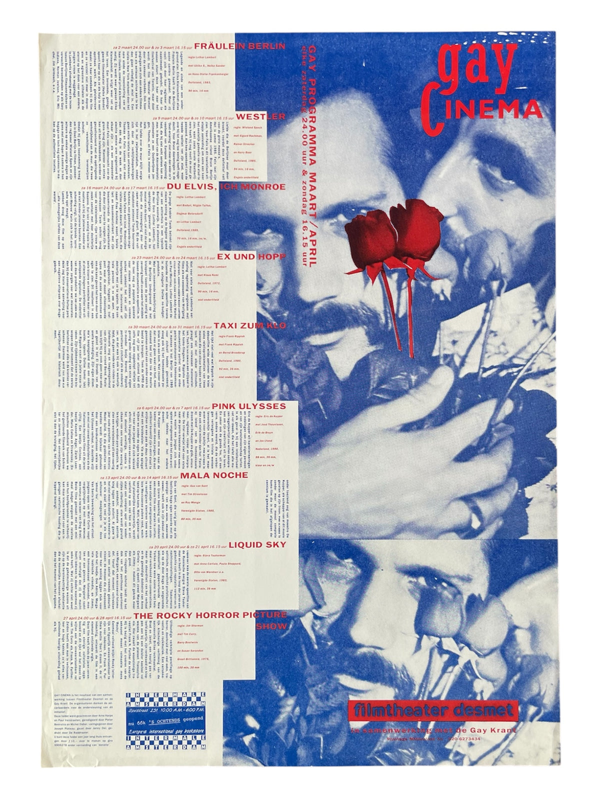 gay CINEMA Film theater desmet × Gay Krant Program C