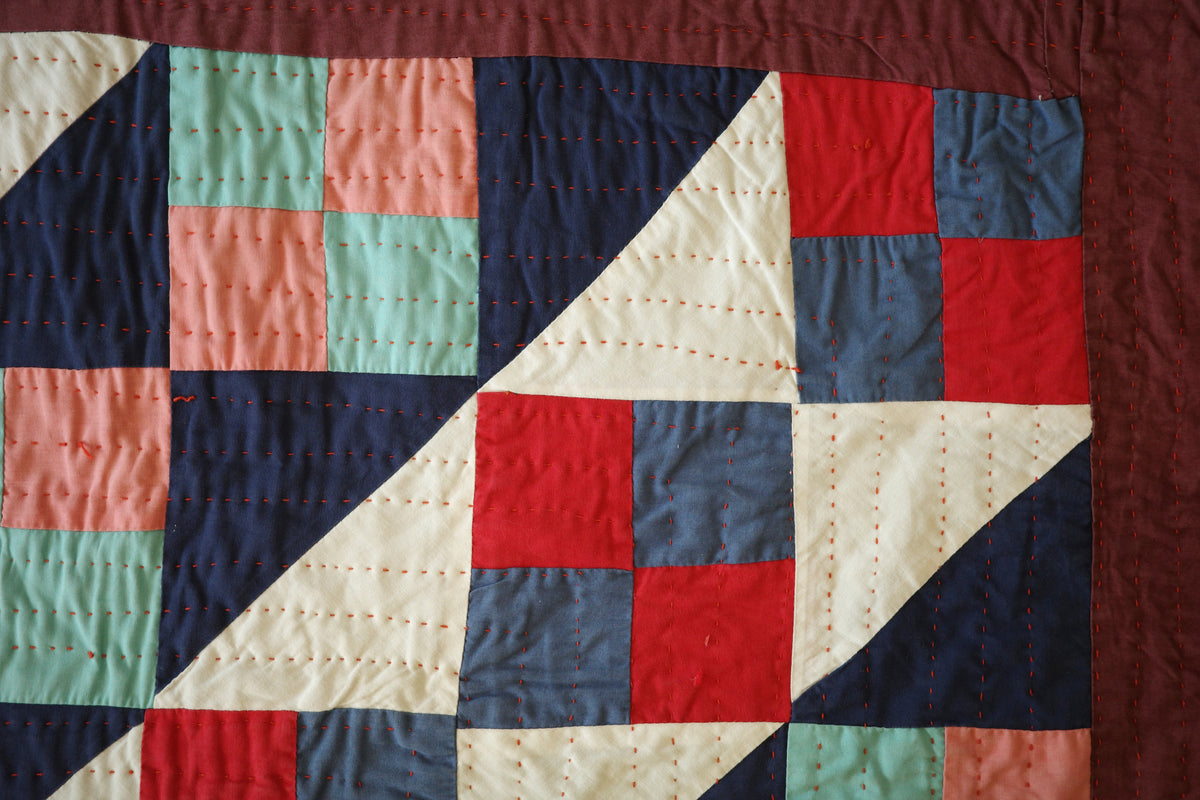 Hand-stitched Ralli Quilt #108