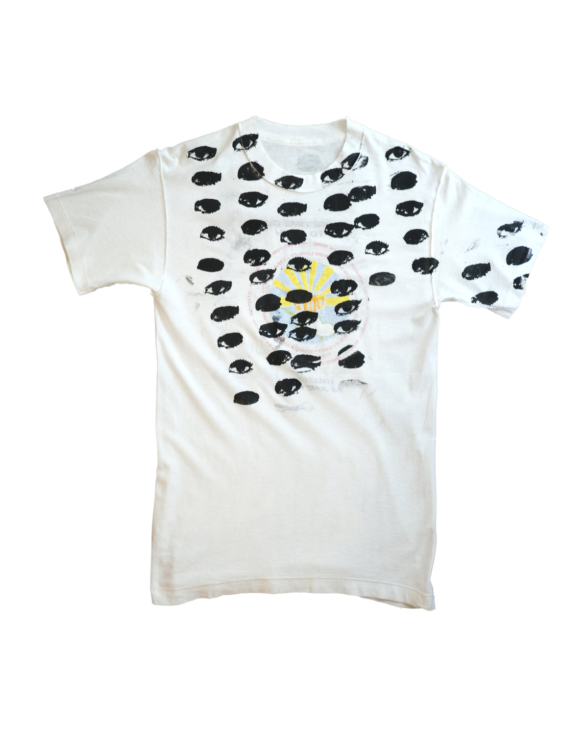 '96 inside out hand screen printed T-shirt 122