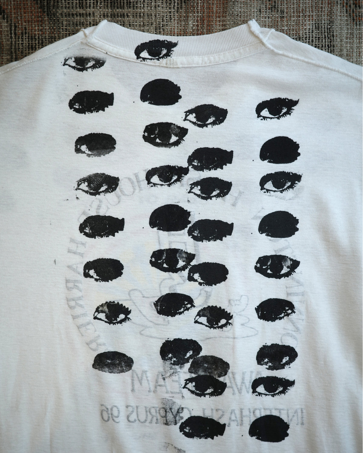 '96 inside out hand screen printed T-shirt 122