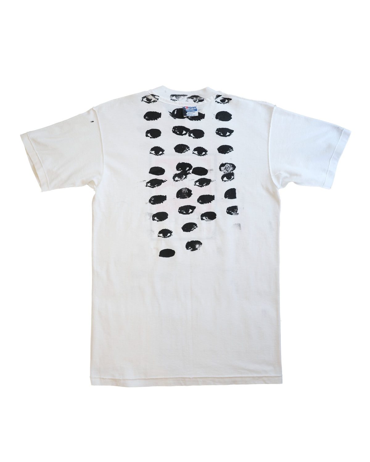 90s  inside out hand screen printed T-shirt 123
