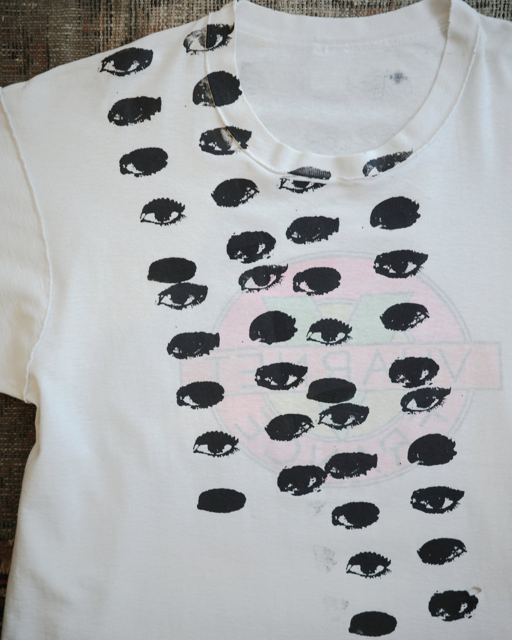 90s inside out hand screen printed T-shirt 125