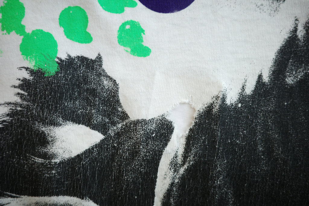 1980s~90s Hand screen printed T-shirt 126