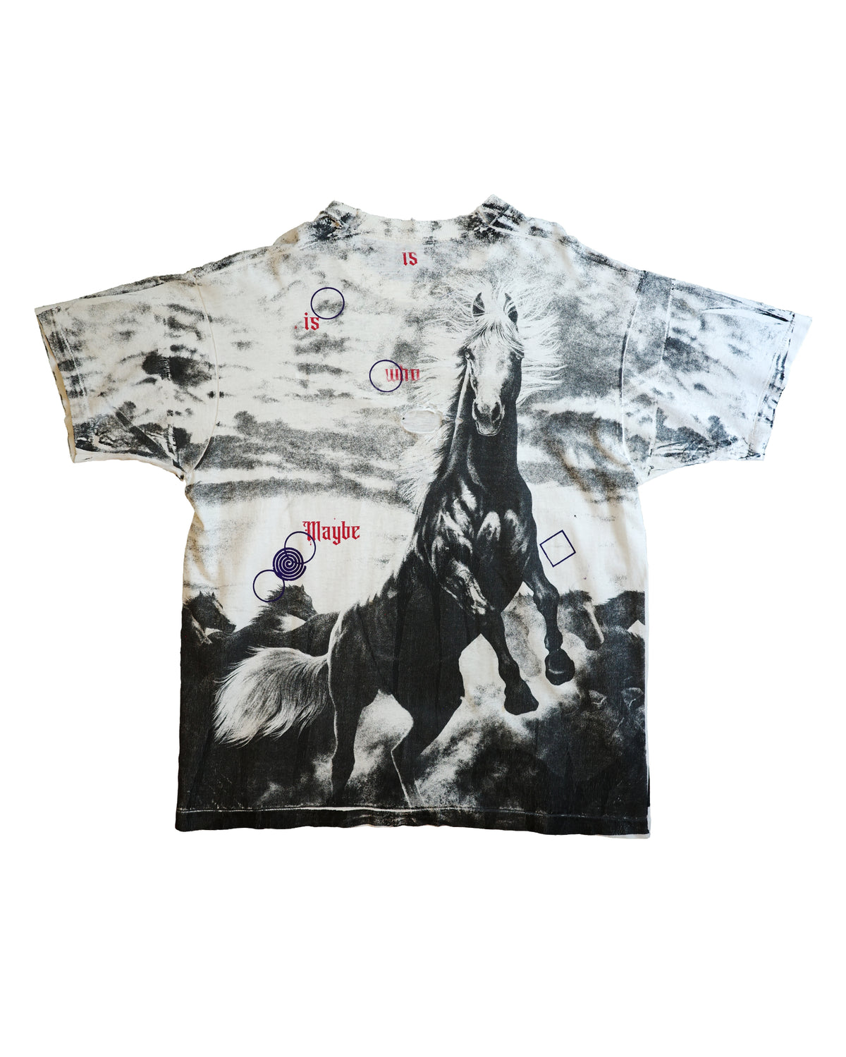 1980s~90s Hand screen printed T-shirt 126