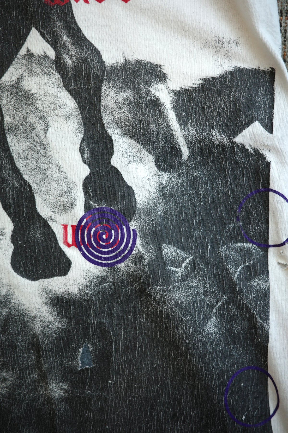 1980s~90s Hand screen printed T-shirt 126