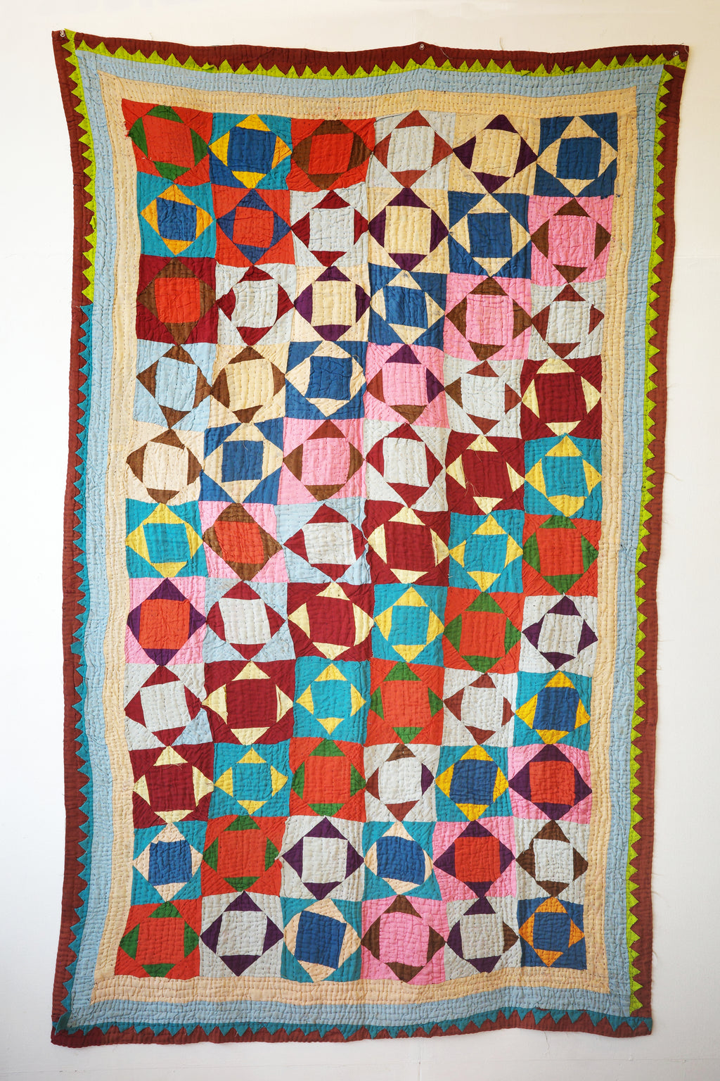Hand-stitched Ralli Quilt #110
