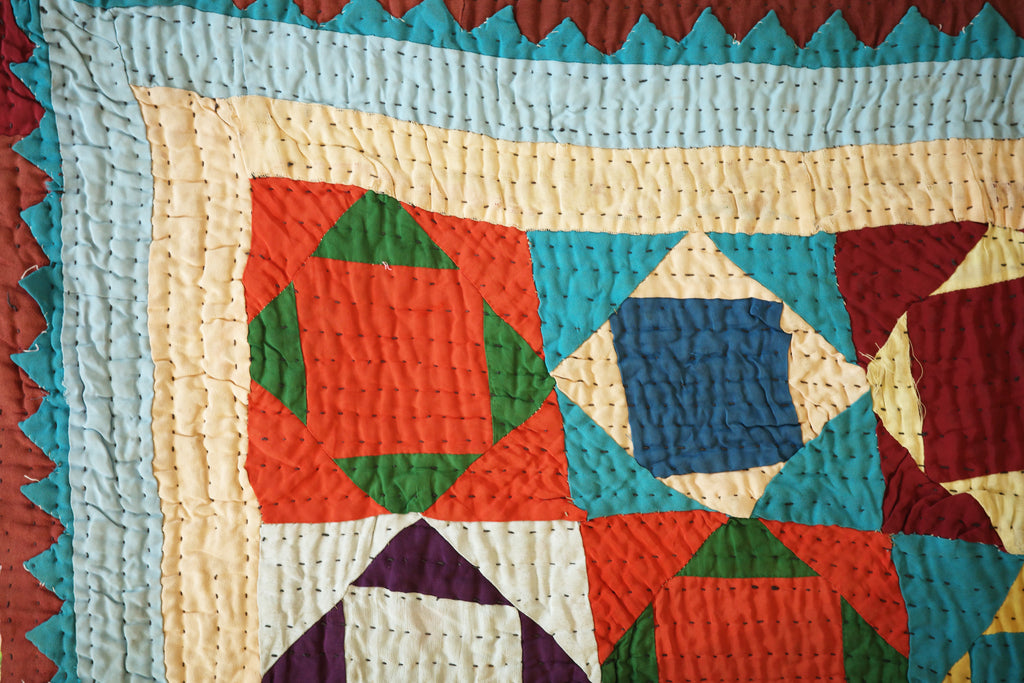 Hand-stitched Ralli Quilt #110
