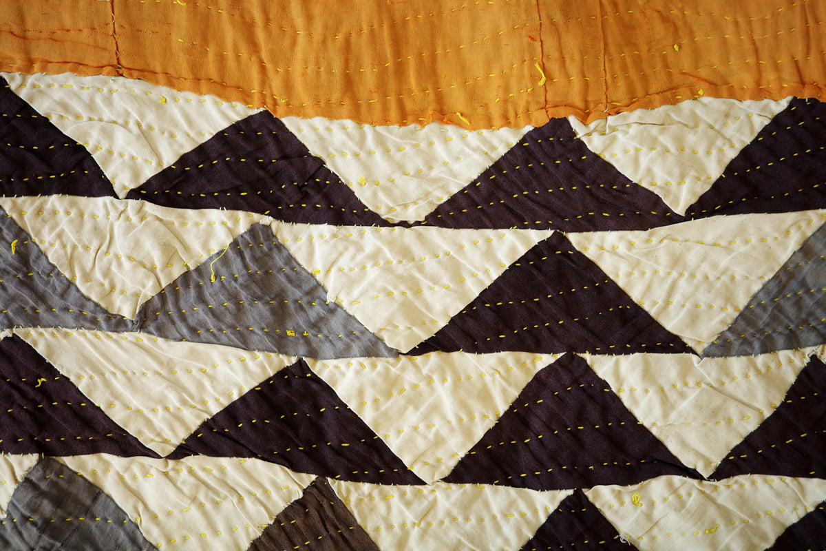 Hand-stitched Ralli Quilt #112