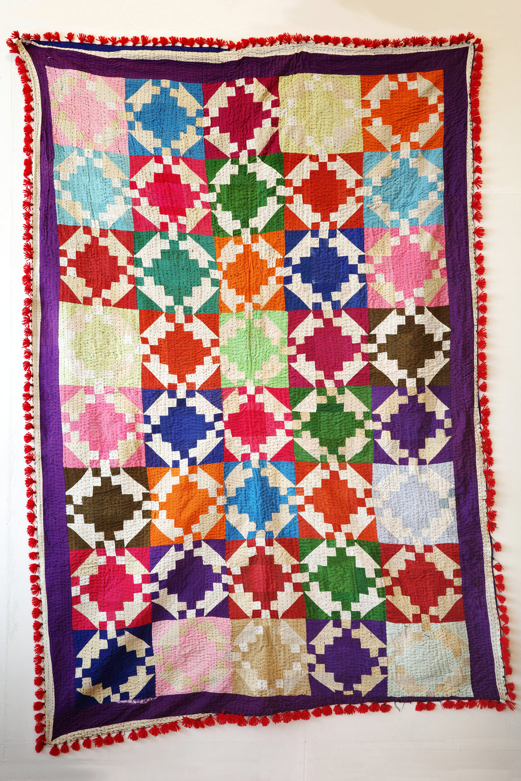 Hand-stitched Ralli Quilt #113