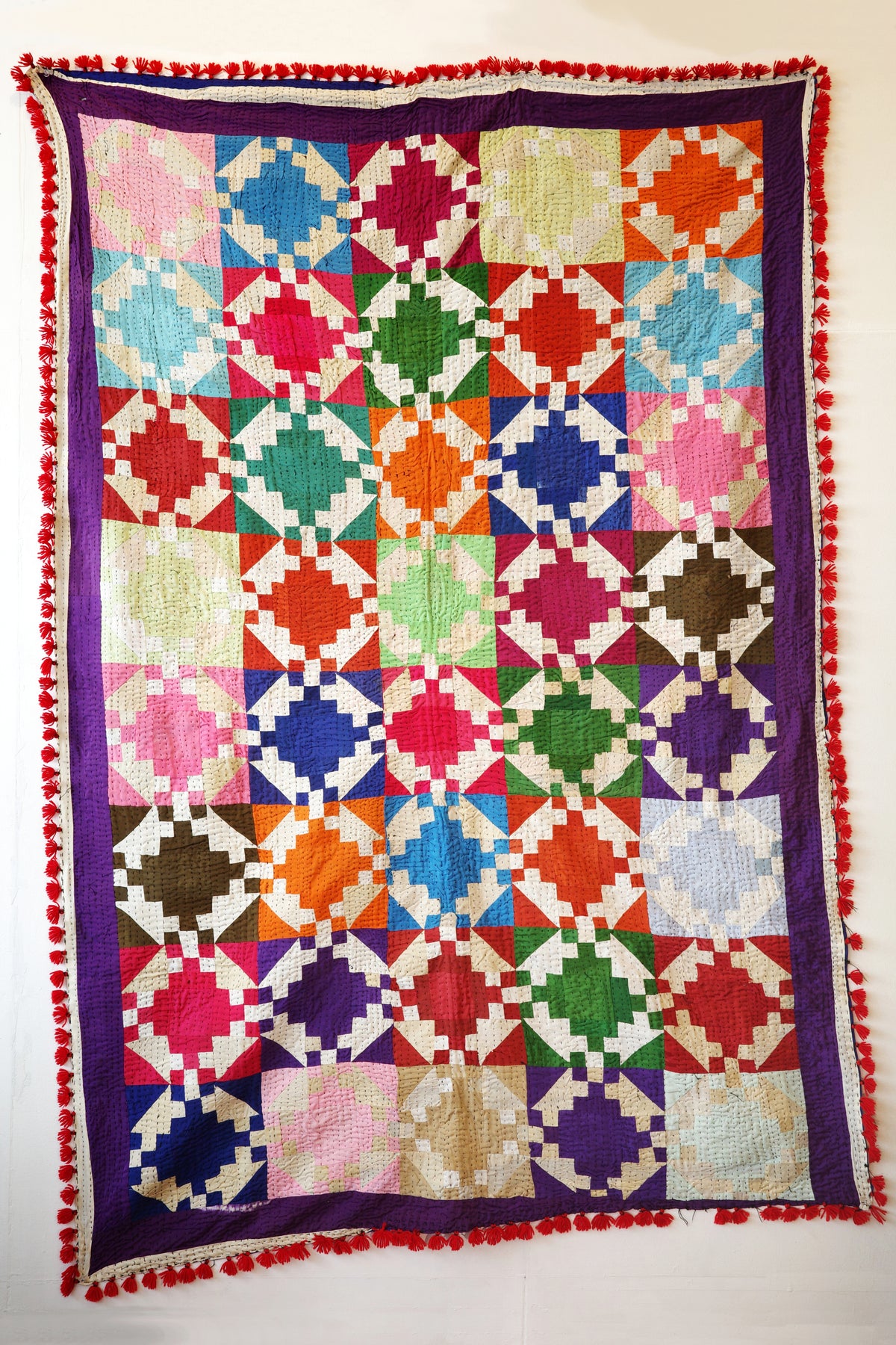 Hand-stitched Ralli Quilt #113