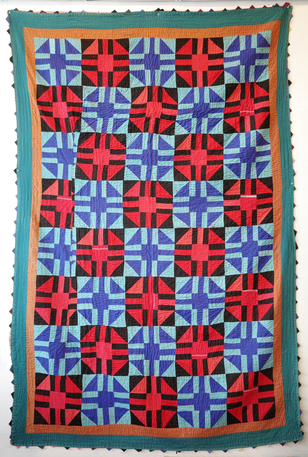 Hand-stitched Ralli Quilt #114