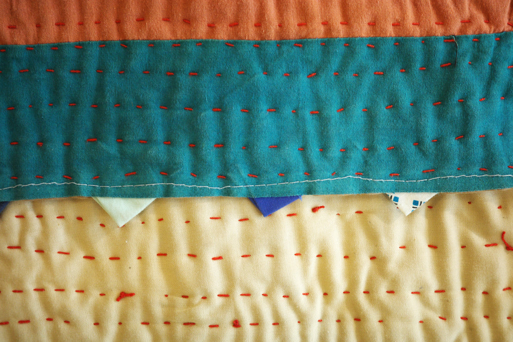 Hand-stitched Ralli Quilt #114