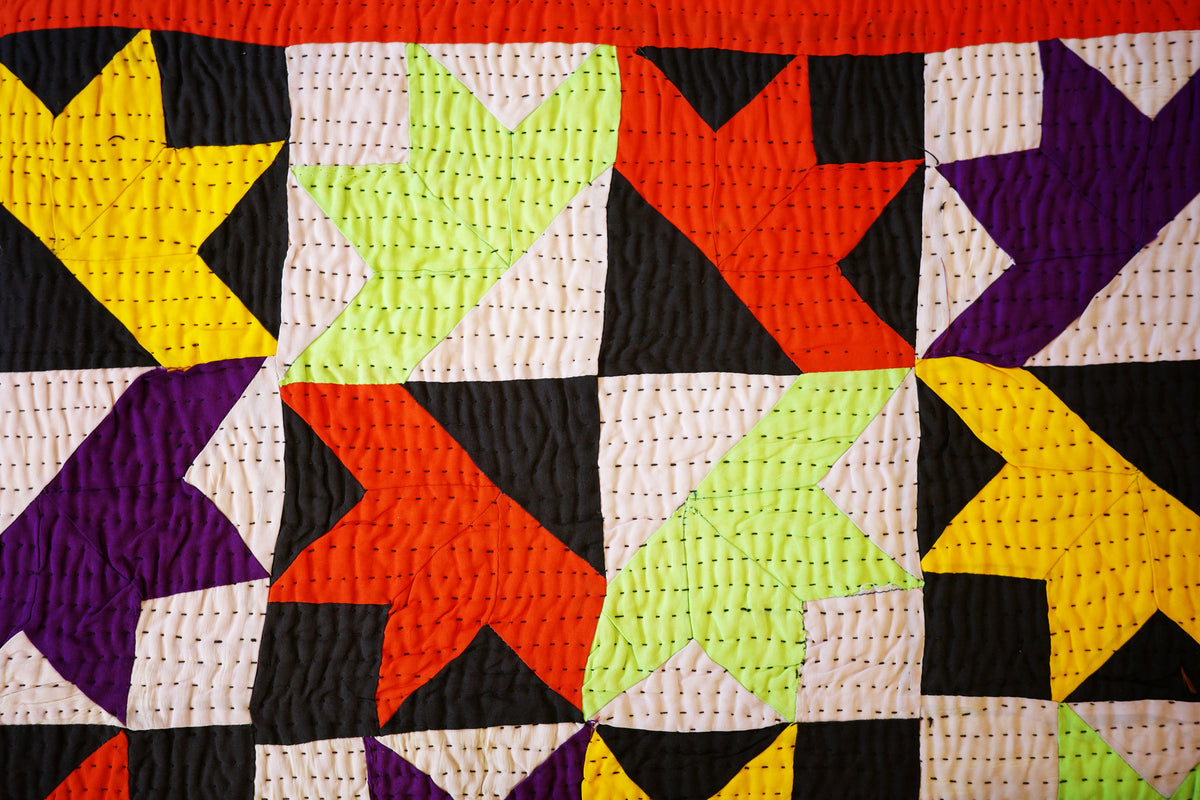 Hand-stitched Ralli Quilt #115