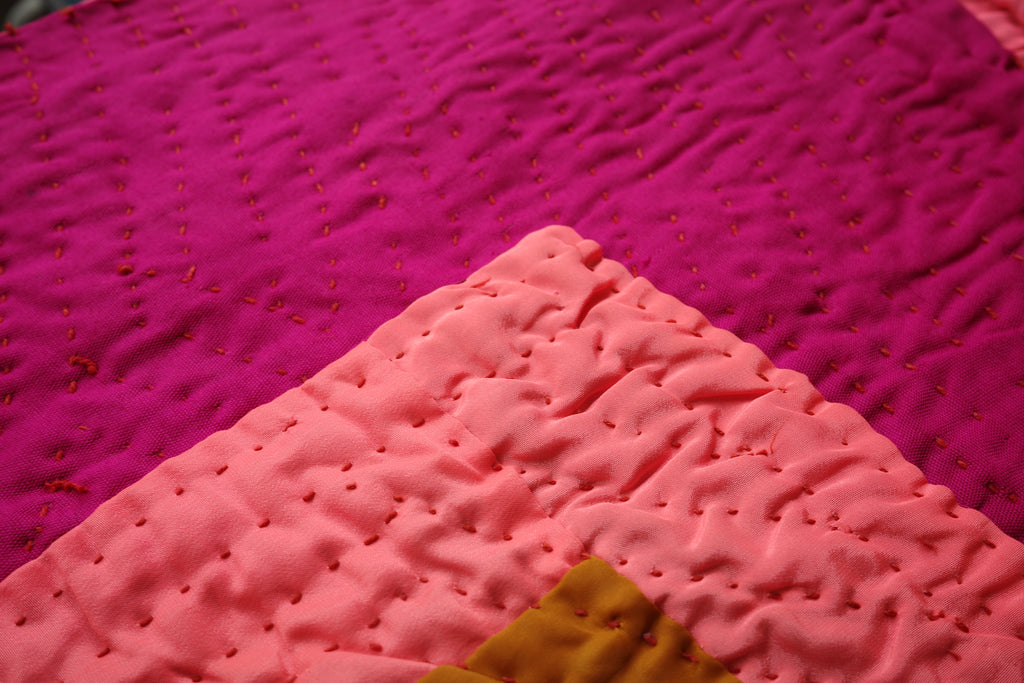 Hand-stitched Ralli Quilt #116