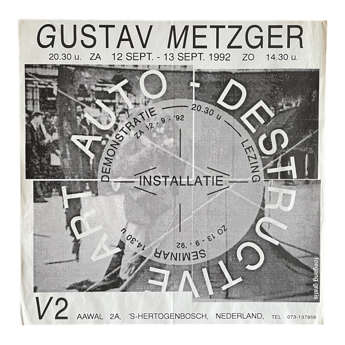 AUTO-DESTRUCTIVE ART  A lecture-performance by Gustav Metzger