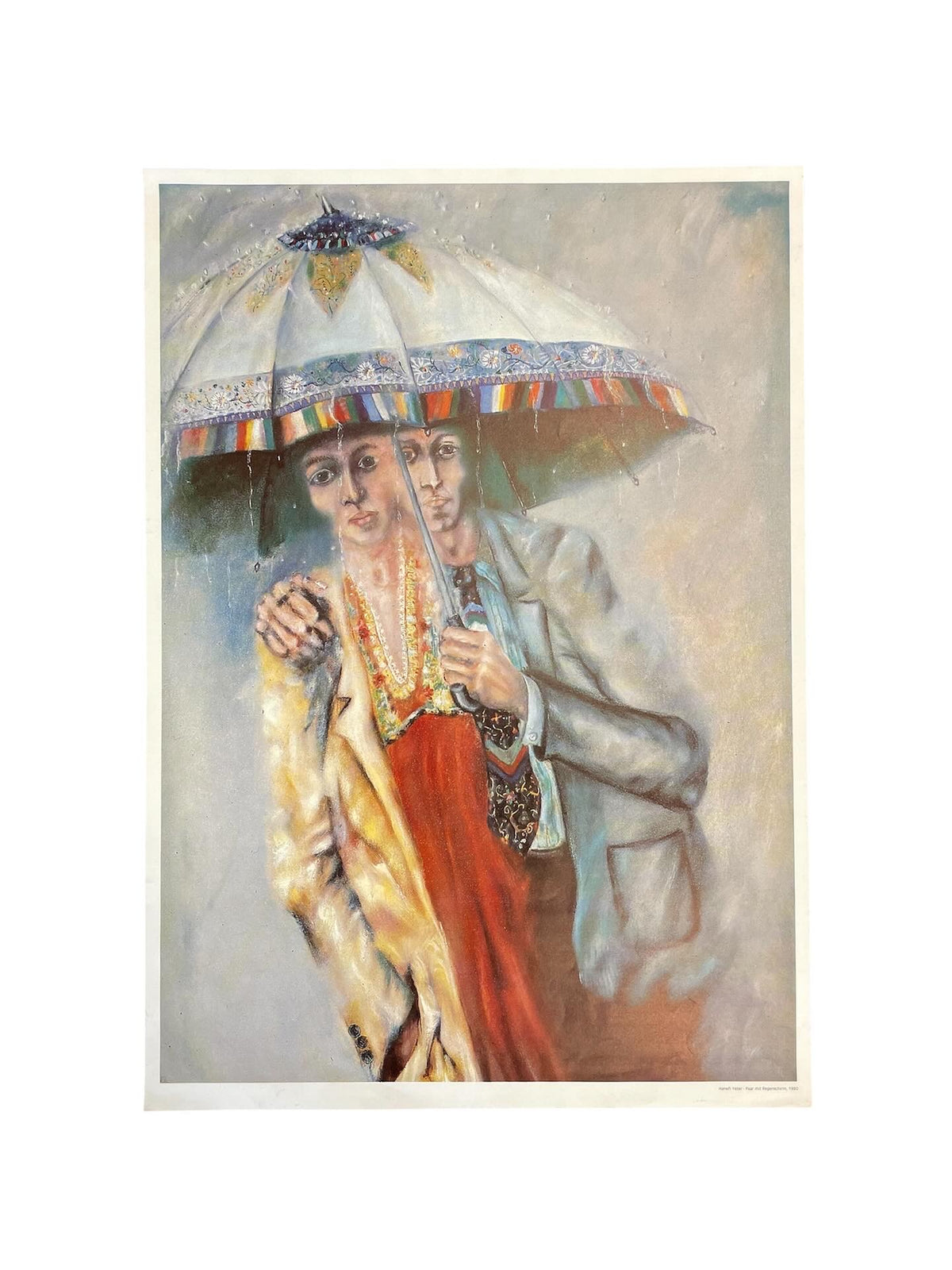 Paar mit Regenschirm / Hanefi Yeter