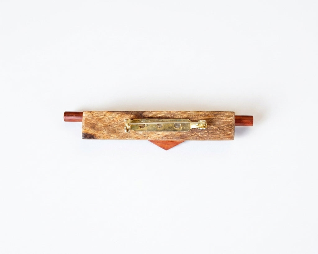 Wooden Brooch