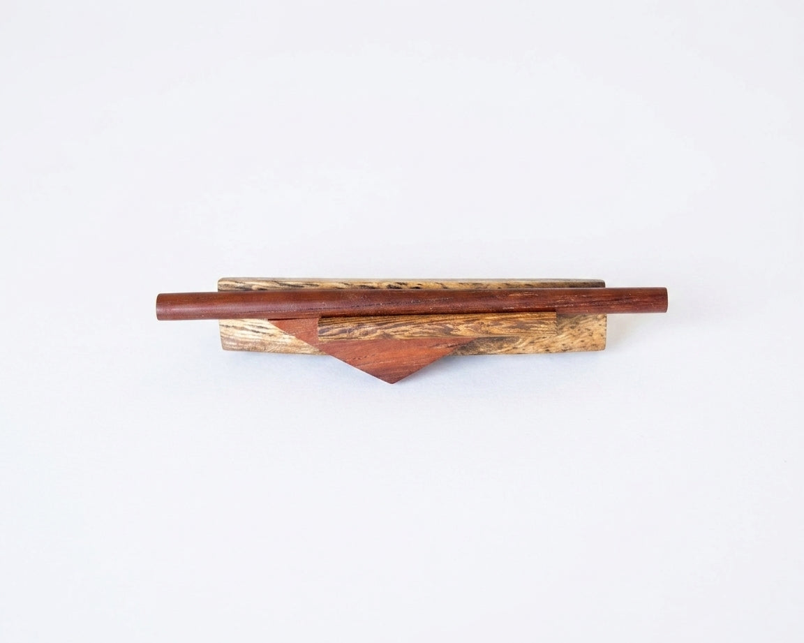 Wooden Brooch